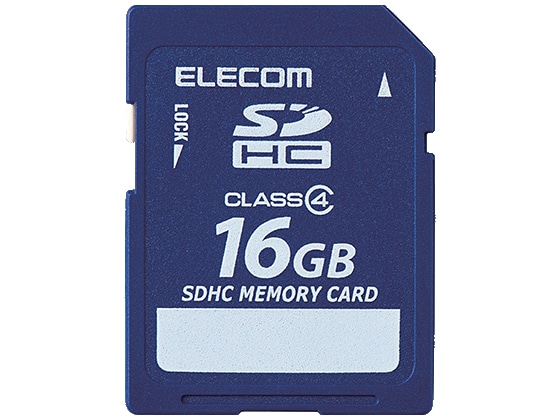 エレコム SDHCカード Class4 データ復旧サービス付 16GB 1個（ご注文単位1個)【直送品】