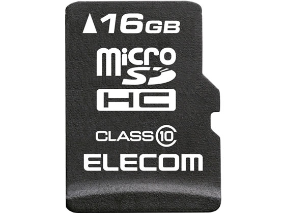 エレコム データ復旧サービス付 MicroSDHCカード Class10 16GB 1個（ご注文単位1個)【直送品】