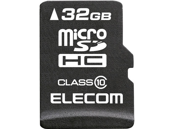 エレコム データ復旧サービス付 MicroSDHCカード Class10 32GB 1個（ご注文単位1個)【直送品】