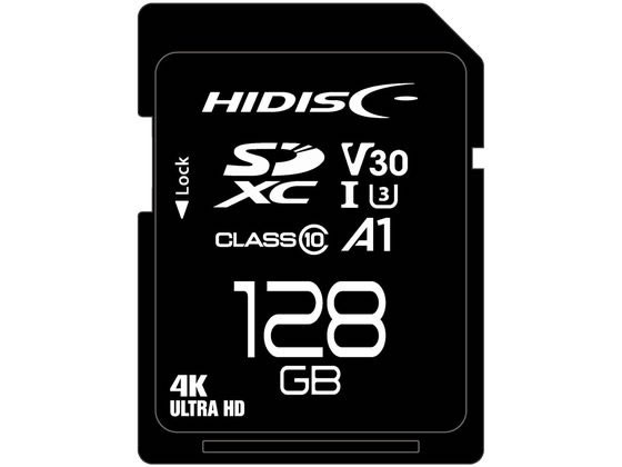 HIDISC SDXCカード 128GB Class3 HDSDX128GCL10V3 1個（ご注文単位1個)【直送品】