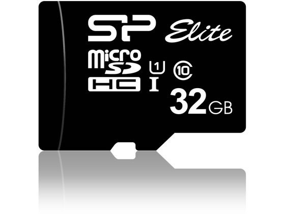 >シリコンパワー microSDHC 32GB SP032GBSTHBU1V10SP 1枚（ご注文単位1枚)【直送品】