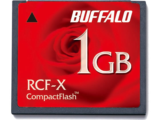 >バッファロー コンパクトフラッシュ 1GB RCF-X1GY 1個（ご注文単位1個)【直送品】