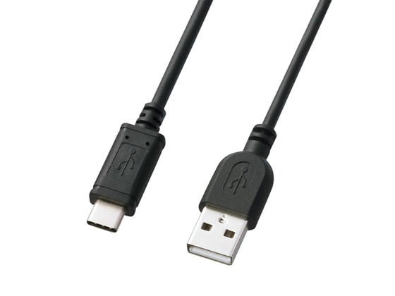 サンワサプライ USB2.0 TypeC-Aケーブル 2m ブラック KU-CA20K 1本（ご注文単位1本)【直送品】