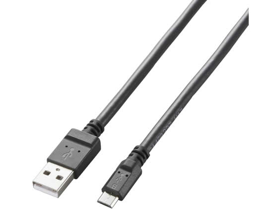 エレコム 2A対応microUSBケーブル0.8m MPA-AMB2U08BK 1本（ご注文単位1本)【直送品】