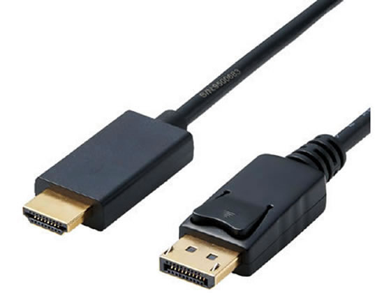 エレコム 変換ケーブル DisplayPort-HDMI 2m CAC-DPHDMI20BK 1個（ご注文単位1個)【直送品】