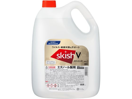 KAO スキッシュV つめかえ用 4.5L 業務用 厨房用除菌剤 1個（ご注文単位1個)【直送品】
