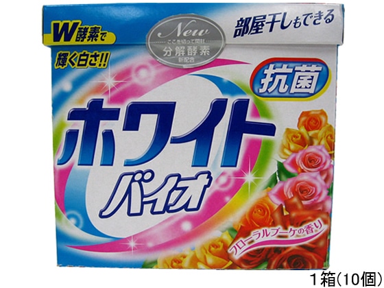 日本合成洗剤 ホワイトバイオプラス抗菌 0.8kg×10個 1箱（ご注文単位1箱)【直送品】