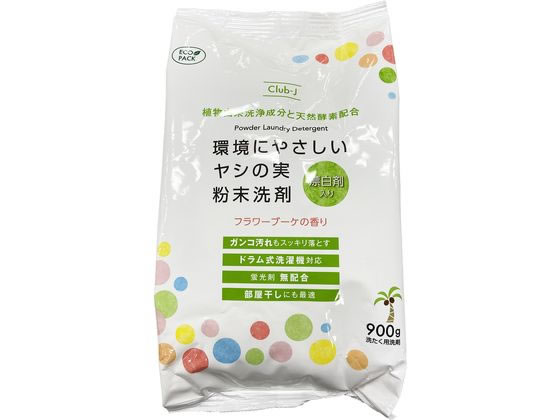 ジーエバー 環境にやさしいヤシの実粉末洗剤漂白剤入り900G 1パック（ご注文単位1パック)【直送品】