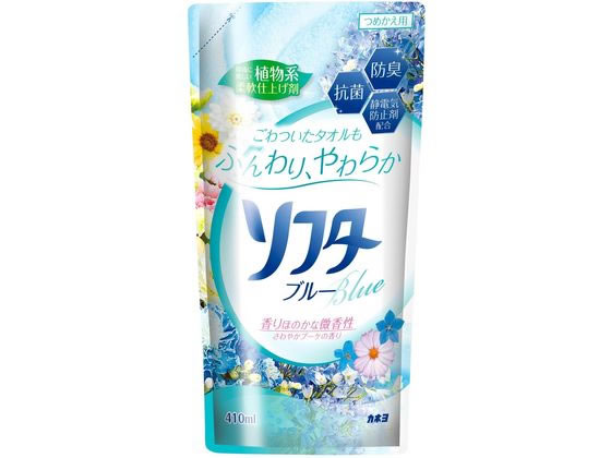 カネヨ石鹸 ソフターブルー 詰替 410ml 1個（ご注文単位1個)【直送品】