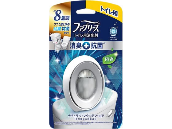 P&G ファブリーズ トイレ用消臭剤 +抗菌 ナチュラルマウンテンエア 微香 1個（ご注文単位1個)【直送品】