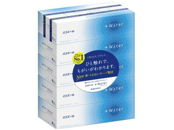 大王製紙 エリエール +Water 180組5個 1パック（ご注文単位1パック)【直送品】