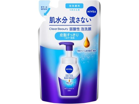 KAO ニベア Cビューティー弱酸性泡洗顔皮脂すっきり詰替130ml 1個（ご注文単位1個)【直送品】