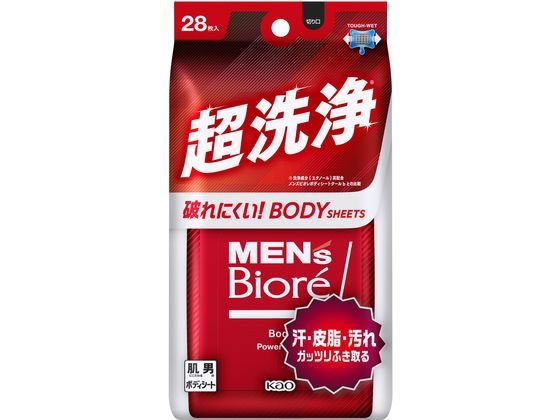 KAO メンズビオレ ボディシート 超洗浄タイプ 28枚 1個（ご注文単位1個)【直送品】