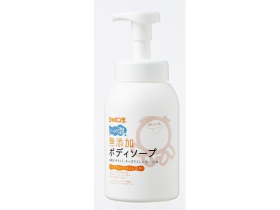 シャボン玉販売 無添加ボディソープたっぷり泡 本体 570ml 1本（ご注文単位1本)【直送品】