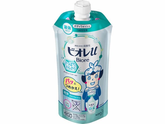 KAO ビオレu さっぱりさらさら つめかえ用 340ml 1個（ご注文単位1個)【直送品】