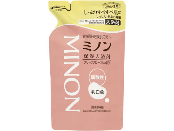 第一三共 ミノン 薬用保湿入浴剤 400mL つめかえ用 1個（ご注文単位1個)【直送品】