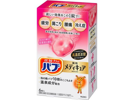 KAO バブ メディキュア 花果実の香り 6錠入 1箱（ご注文単位1箱)【直送品】