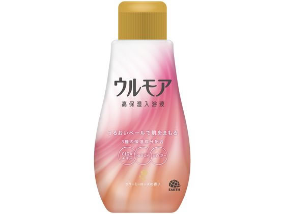 >アース製薬 ウルモア 高保湿入浴液 クリーミーローズ 本体 600ml 1個（ご注文単位1個)【直送品】