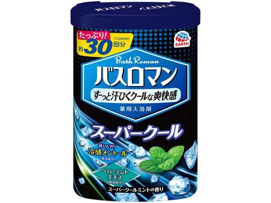 >アース製薬 バスロマン スーパークール600g 入浴剤 1個（ご注文単位1個)【直送品】