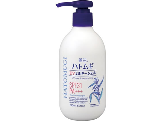 熊野油脂 麗白 ハトムギ UV ミルキージェル 250ml 1本（ご注文単位1本)【直送品】