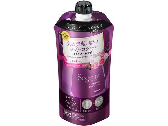 KAO セグレタ シャンプー つめかえ用 340ml 1個（ご注文単位1個)【直送品】