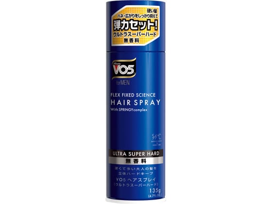 サンスター VO5 for MEN ヘアスプレイ ウルトラスーパーハード 無香 135g 1本（ご注文単位1本)【直送品】