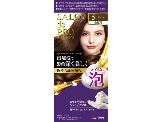 >ダリヤ サロンドプロ 泡のヘアカラーEX(白髪用) 5 1個（ご注文単位1個)【直送品】