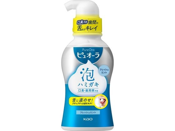 KAO 薬用ピュオーラ 泡で出てくるハミガキ 190ml 1本（ご注文単位1本)【直送品】