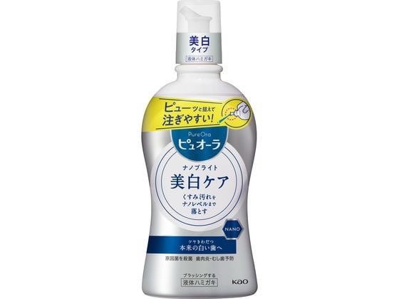 KAO 薬用ピュオーラ ナノブライト液体ハミガキ 400ml 1本（ご注文単位1本)【直送品】