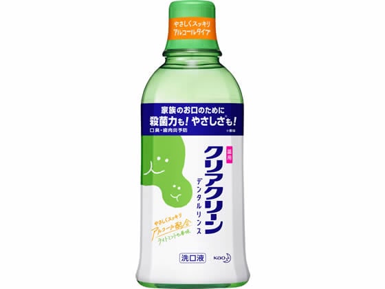 KAO クリアクリーン デンタルリンス ライトミント 600ml 1本（ご注文単位1本)【直送品】