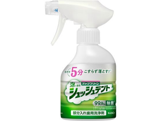 KAO ディープクリーン シュッシュデント 部分入れ歯用洗浄剤 本体 1本（ご注文単位1本)【直送品】