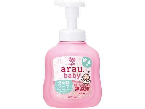 >サラヤ アラウ.ベビー泡全身ソープ 敏感肌 450ml 1個（ご注文単位1個)【直送品】