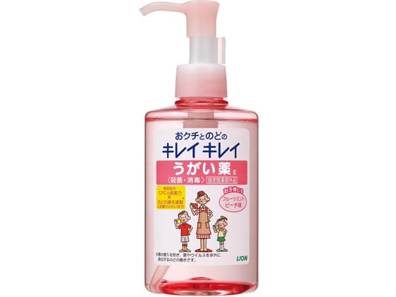 ライオン キレイキレイ うがい薬 フルーツミントピーチ味 200ml 1本（ご注文単位1本)【直送品】