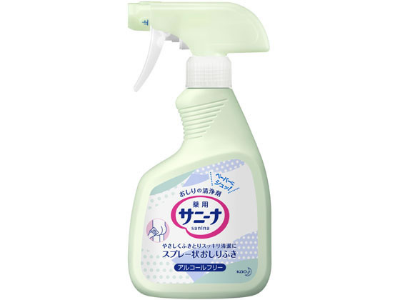 KAO サニーナ薬用スプレー状おしりふき 業務用 400ml 1本（ご注文単位1本)【直送品】