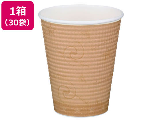 【直送品】東罐興業 エンボスカップコンフォート260ml 50個 コーヒー色 30袋 1箱（ご注文単位1箱)