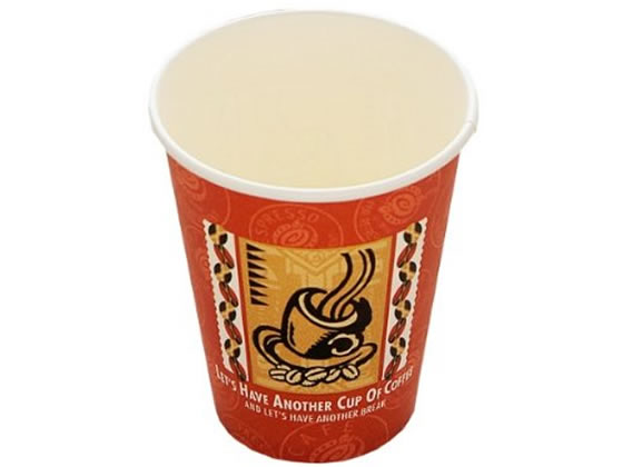 >【直送品】東罐興業 厚紙カップ レッツコーヒー280ml コーヒー色 50個 SMT-280 1袋（ご注文単位1袋)