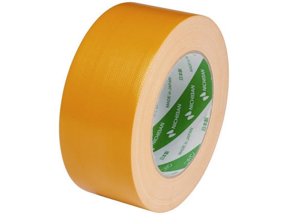 ニチバン 布粘着テープ 50mm×25m 橙 102N13-50 1巻（ご注文単位1巻)【直送品】