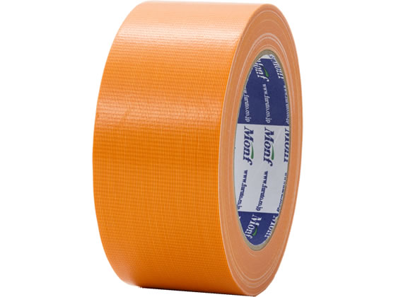 【直送品】カラー布テープ 幅50mm×長さ25m オレンジ 1巻（ご注文単位1巻)