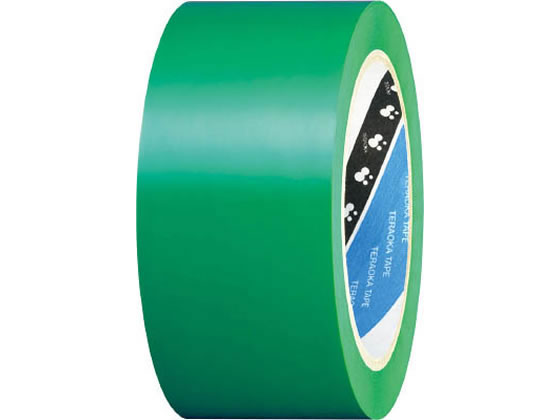 【直送品】半硬質塩ビラインテープ 50mm×20m 緑 1巻（ご注文単位1巻)