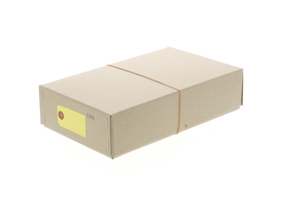 【直送品】ゴークラ カラー豆荷札 針金荷札 黄 2000枚 ニ-C10 1箱（ご注文単位1箱)