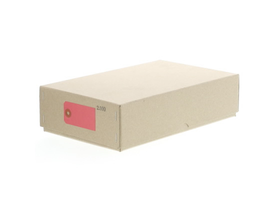 【直送品】ゴークラ カラー豆荷札 針金荷札 赤 2000枚 ニ-C10 1箱（ご注文単位1箱)
