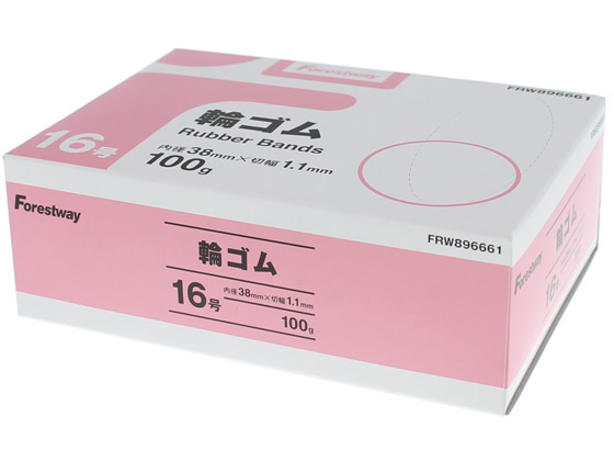 Forestway 輪ゴム NO.16 100g 小箱 1箱（ご注文単位1箱)【直送品】