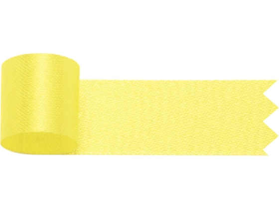 タカ印 リボン グレース 黄 12mm×20m 50-7226 1巻（ご注文単位1巻)【直送品】