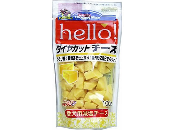 ドギーマンハヤシ hello ダイヤカットチーズ 100g 1袋（ご注文単位1袋)【直送品】