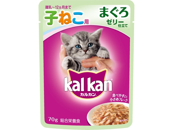 マース カルカン パウチ 子ねこ用 まぐろ 70g KWP71 1袋（ご注文単位1袋)【直送品】