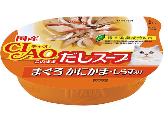 >いなば CIAOこのままだしスープ まぐろ カニカマ・シラス入 60g 1個（ご注文単位1個)【直送品】