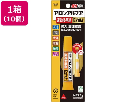 コニシ ボンドアロンアルフアEXTRA速効多用途スリム 10個 #04613 1箱（ご注文単位1箱）【直送品】