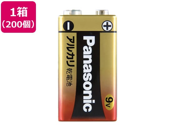 パナソニック アルカリ乾電池 9V 200個 6LR61XJ 1S 1箱（ご注文単位1箱）【直送品】