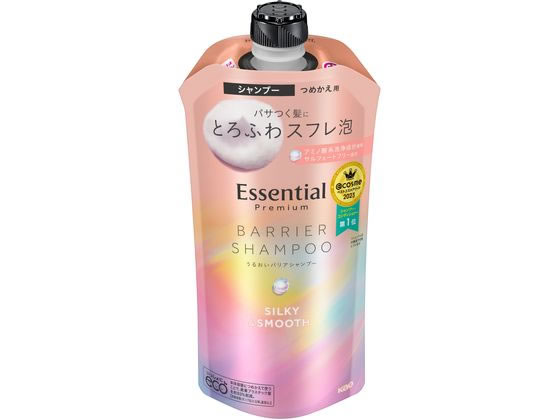 KAO エッセンシャル プレミアム バリアシャンプー シルキー 替え 340ml 1個（ご注文単位1個）【直送品】