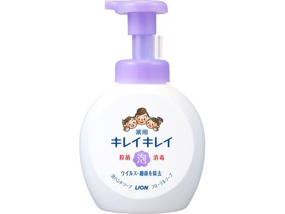 ライオン キレイキレイ 薬用 泡ハンドソープ フローラルソープ 本体 500mL 1個（ご注文単位1個）【直送品】